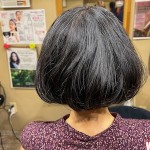 丸いショートボブ