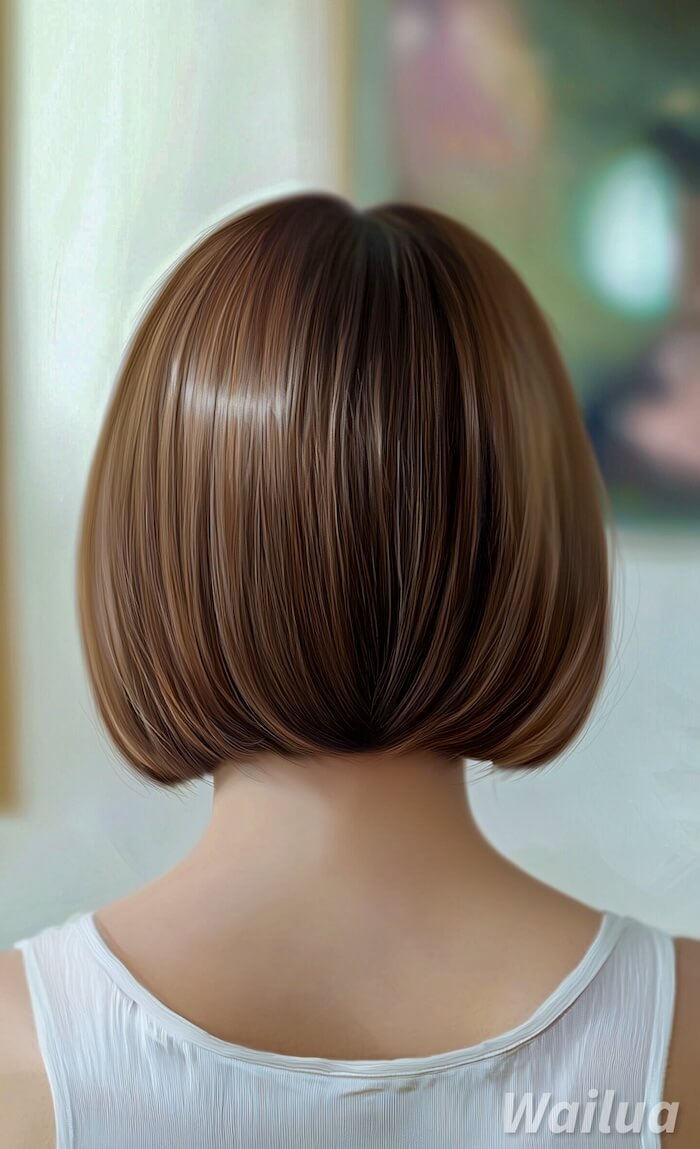 ショートボブ　後ろ姿