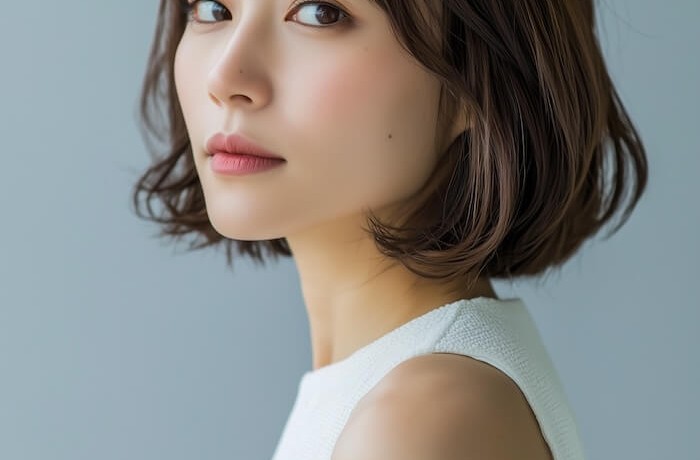 くせ毛ショートボブ