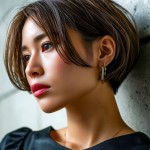 くせ毛ショートボブ